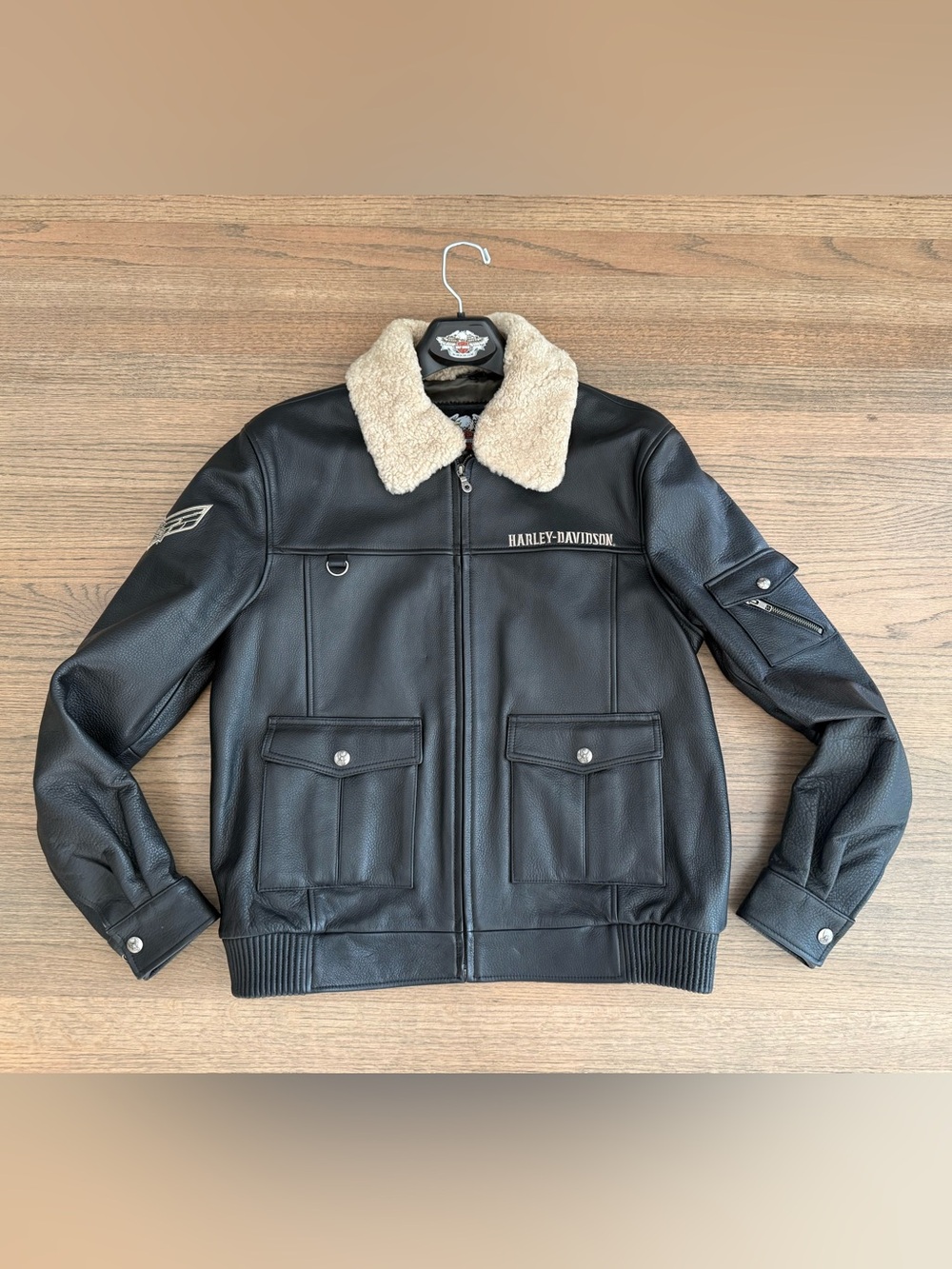 Harley-Davidson Men's Squadron Leather Bomber Jacket